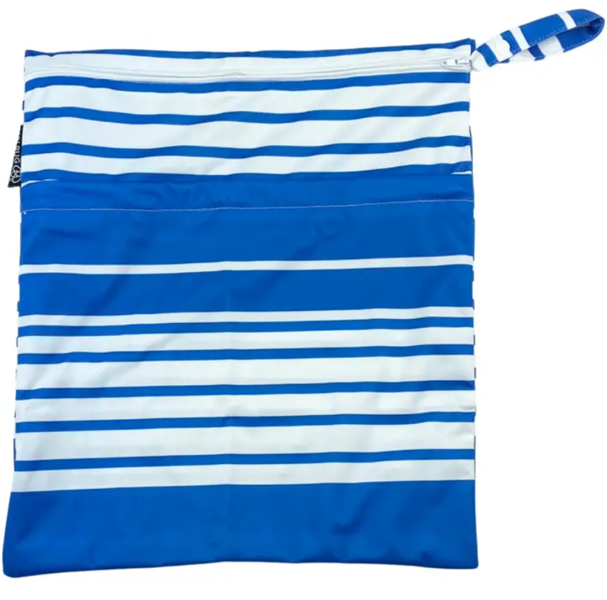 Wet Bag (Blue Multi Stripe) - Elegant Mommy