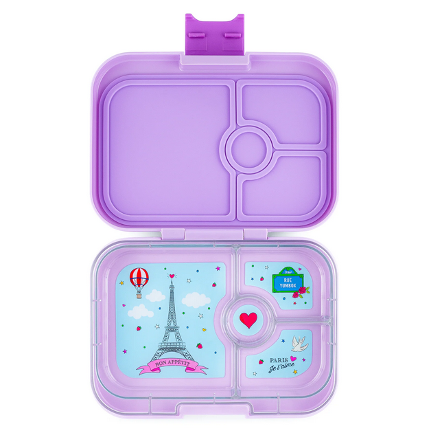 Yumbox Lulu Purple  - Leakproof Sandwich Bento Lunch  Box - Elegant Mommy