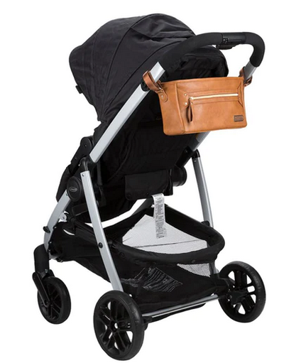 Cognac Travel Stroller Caddy - Elegant Mommy