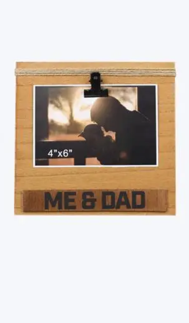 Me And Dad  Photo Clip  Frame - Elegant Mommy