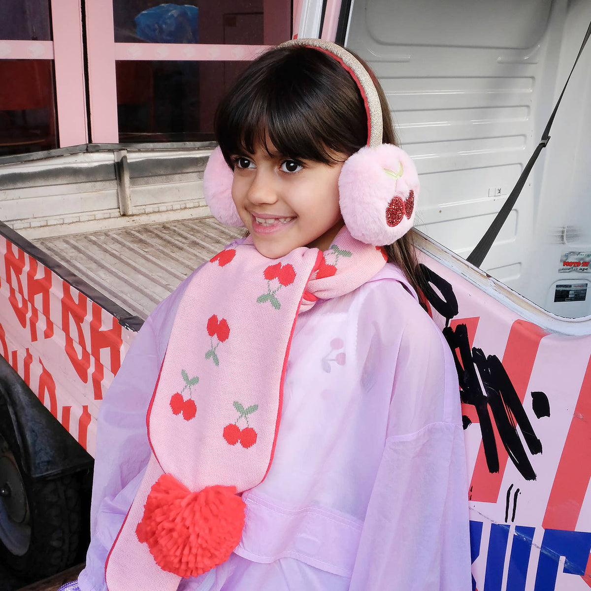 Cheerful Cherry Earmuffs