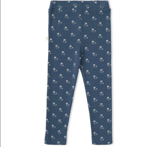 Organic Set- Navy Top + Indigo Blossom Bottom