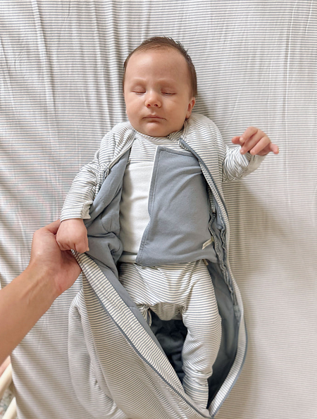 günamüna Swaddle 1.0 - Blue Stripe NB-3 Months
