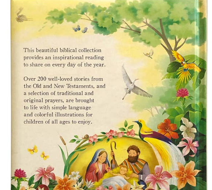 365 Bible Stories and Prayers Religious Keepsake Book