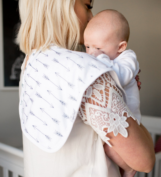 Copper Pearl Archer Burp Cloths