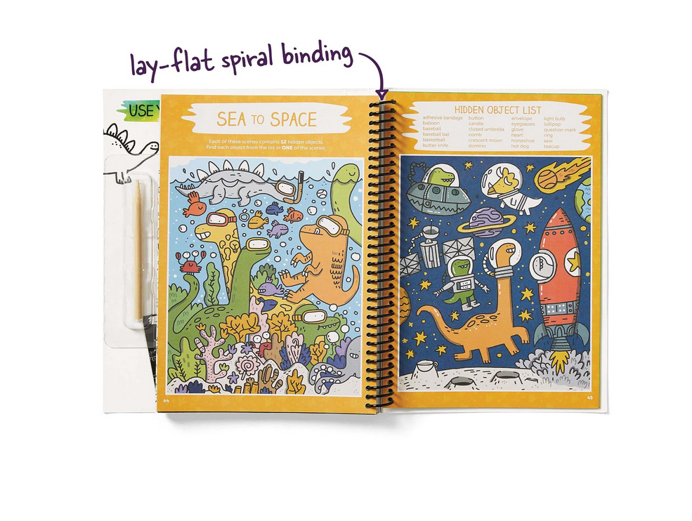 Scratch-Off Hidden Pictures Dinosaur Puzzles