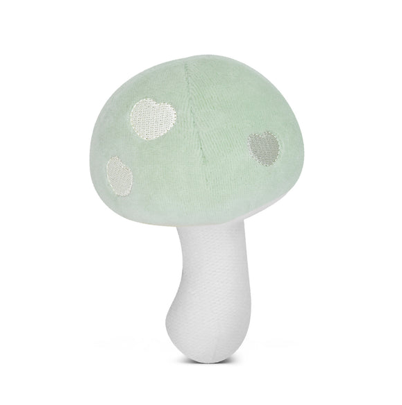 *Mint Velour Mushroom Rattle
