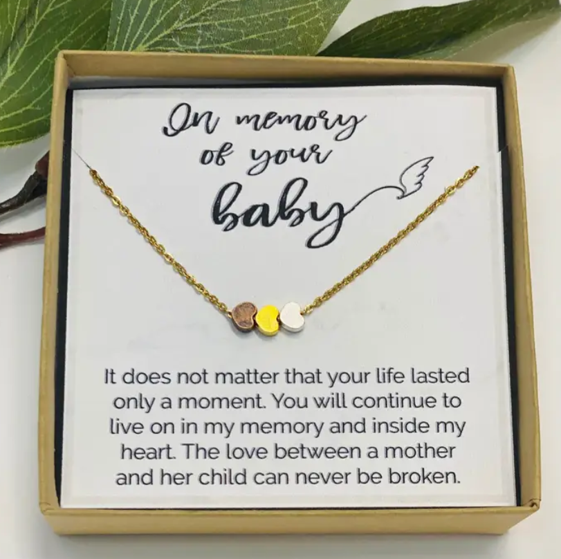 Memorial Necklace - Gold - Elegant Mommy