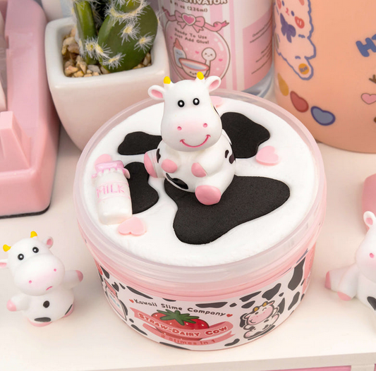 Slime Straw-Dairy Cow 2 Slimes in 1