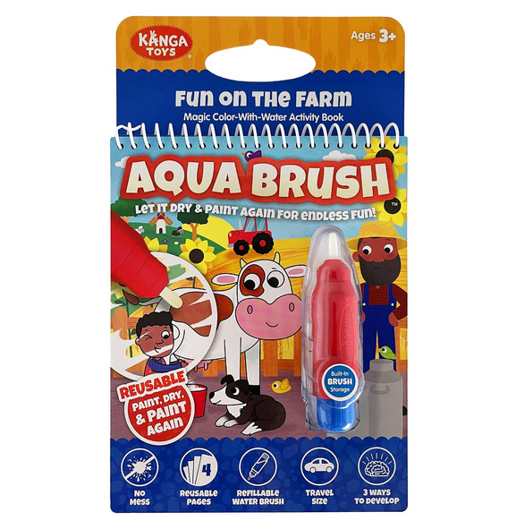 Fun On the Farm Aqua Brush Color with Water Book