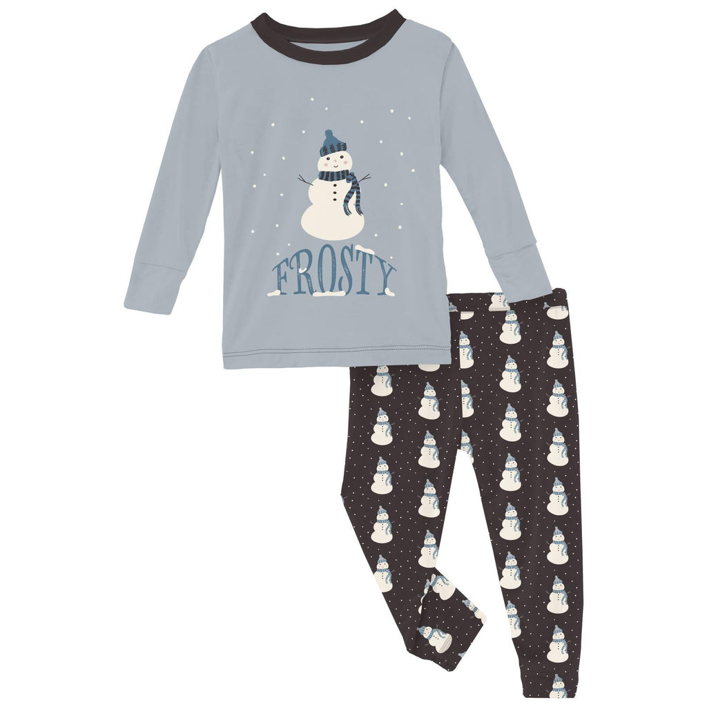 * Midnight Tiny Snowman Pajama Set