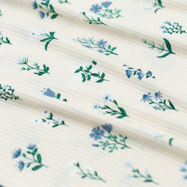 Morning Meadow Small Ribbed Zip Romper