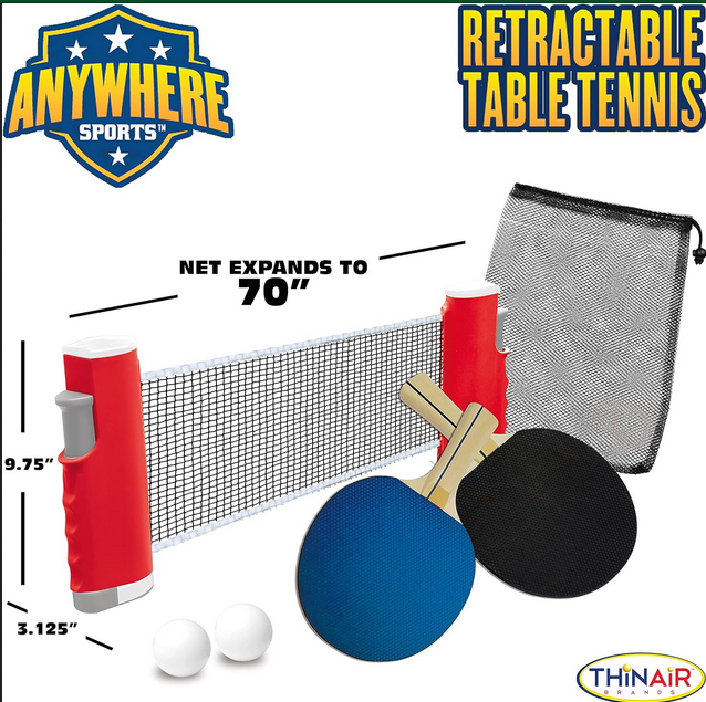 Retractable Table Tennis Set