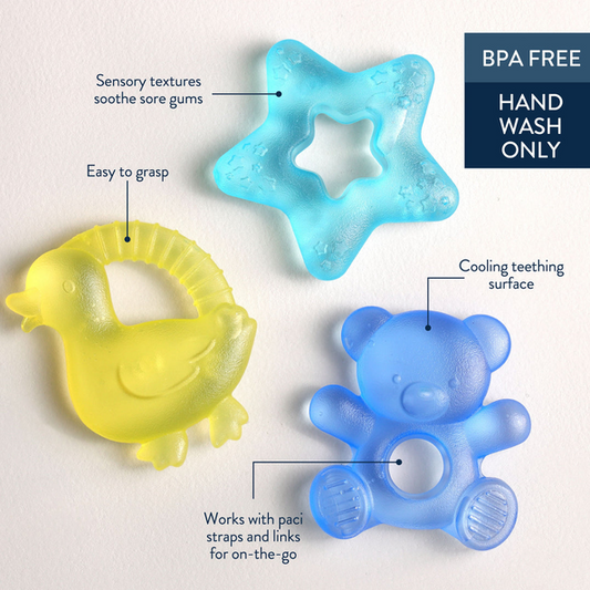 Cutie Coolers -Bear Water Filled Teethers - 3 pack