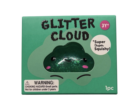 Glitter Cloud Squish Green