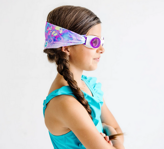 Pastel Swirl Swim Goggles