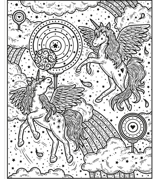 Unicorn World Magic Painting Book
