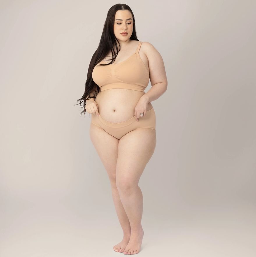 Bamboo Maternity Hipster Panties S/M