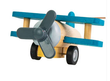 Wooden Pull Back Glider Plane