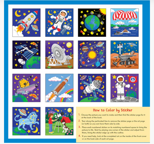 My First Color By Sticker: Outer Space