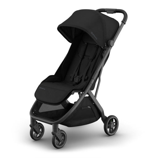 Minu V3 Stroller - James - Black | Carbon Frame | Black Leather