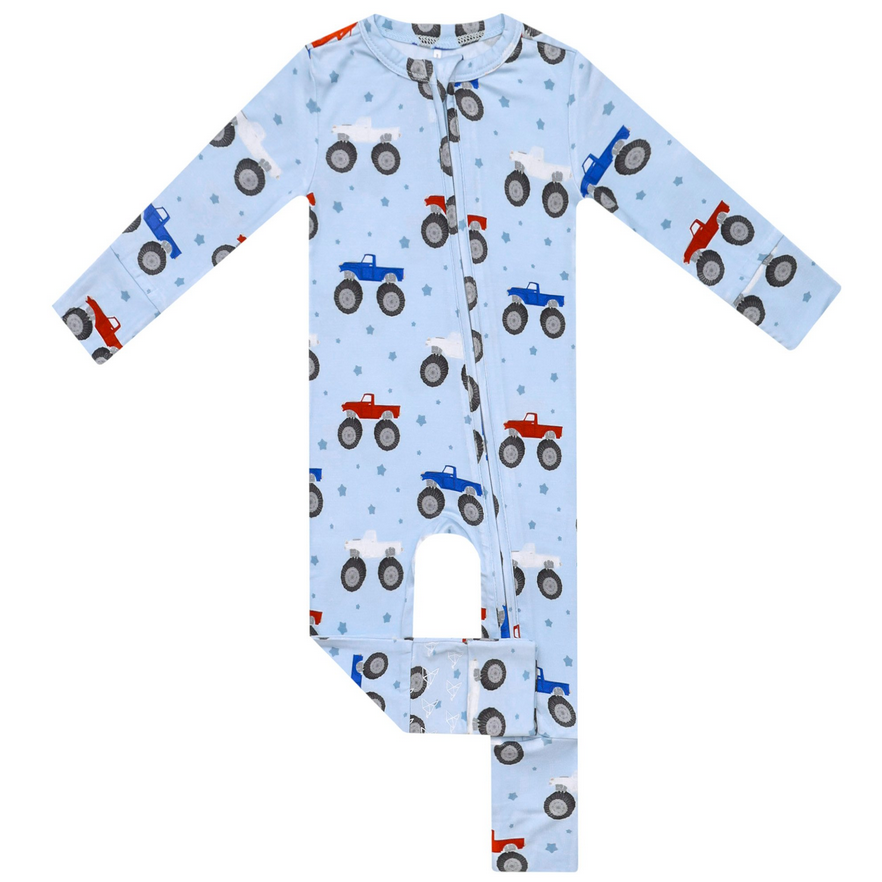 Easton Bamboo Convertible Zip-up Footies