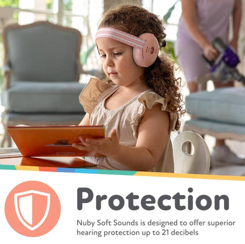Nuby Soft Sounds Earmuffs-White