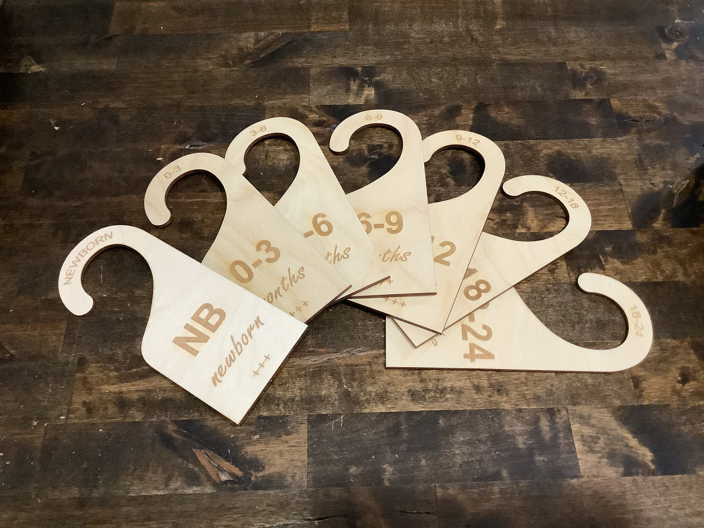 Wooden Baby Clothes Hanging Dividers