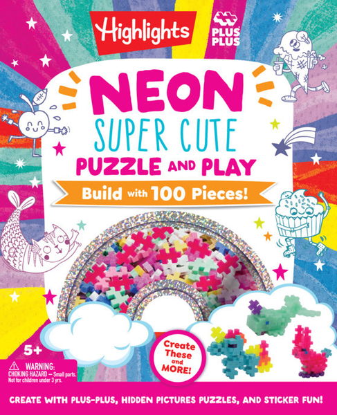 Neon Super Cute Puzzle and Play - Plus Plus