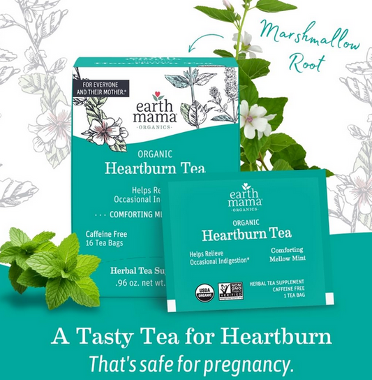 Earth Mama Heartburn Tea Organic - Elegant Mommy