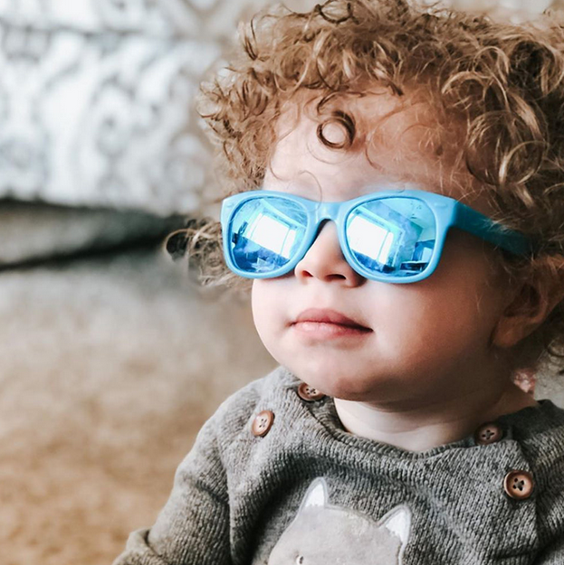 Roshambo Zack Blue/Chrome Polarized- Toddler(Ages 2-4) - Sunglasses