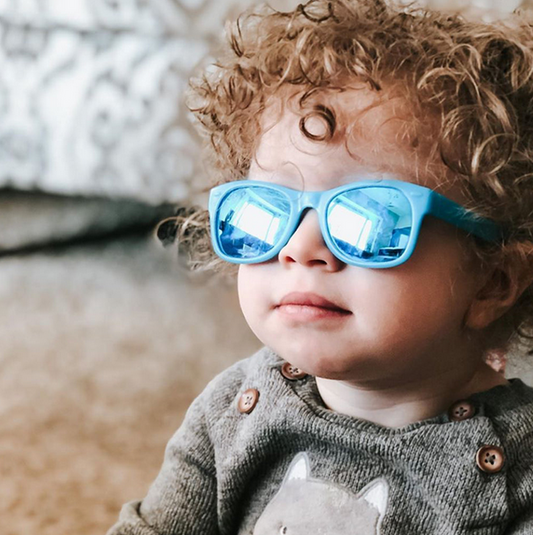 Roshambo Zack Blue/Chrome Polarized- Toddler(Ages 2-4) - Sunglasses