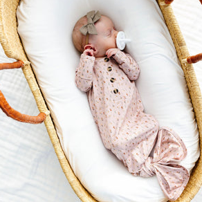 Mila Knotted Gown - NB-3M