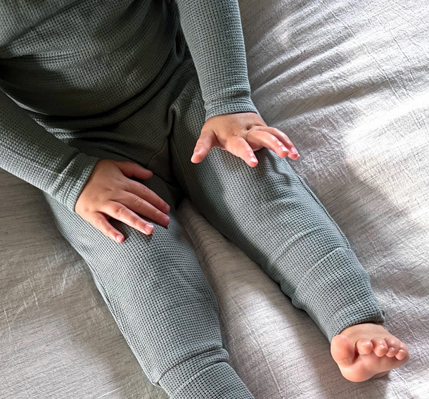 *Sage Waffle Pajamas