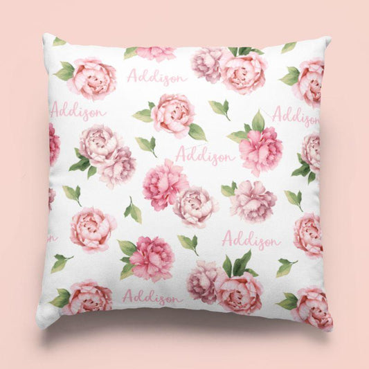 Sugar + Maple Custom Pillow | Peonies