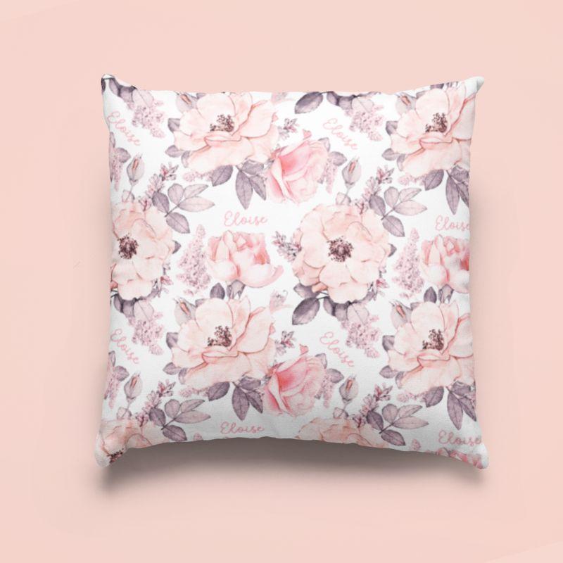 Sugar + Maple Custom Pillow | Wallpaper Floral