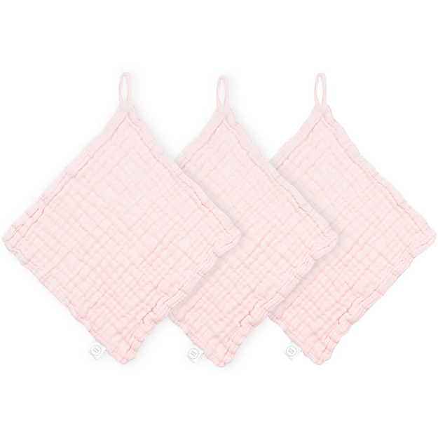 *Muslin Washcloth - Blush 3pc Set
