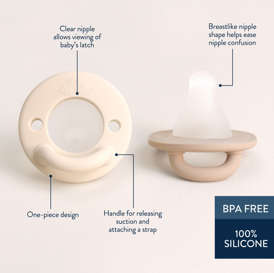 Latch & Soothe™ Breastlike Pacifier - Taupe