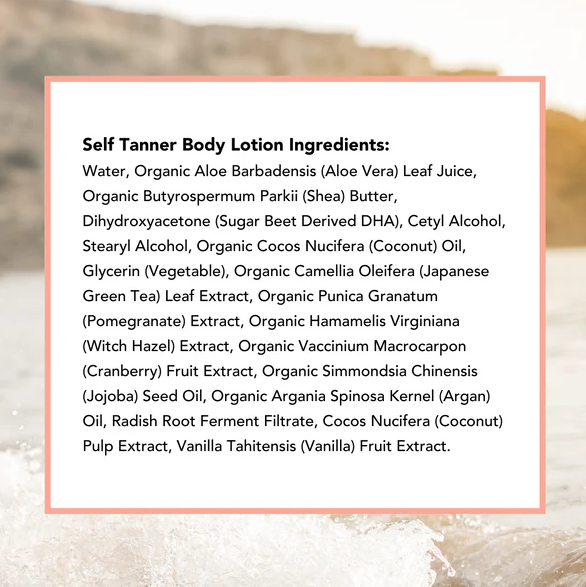 Self Tanner Body Lotion Medium to Dark