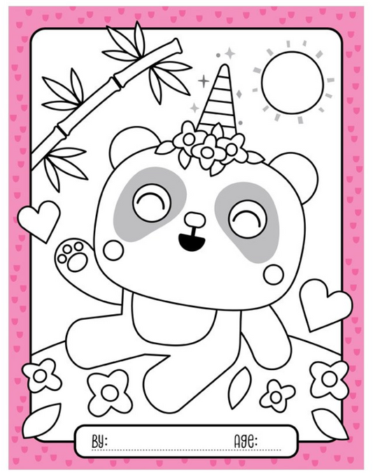 STICKY NOTES CUTIECORNS COLORING BOOK