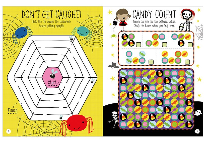 Window Stickies: Halloween Activity Book