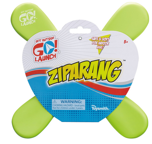 Get Outside Go! Launch Ziparang Boomerang, Soft, Indoor