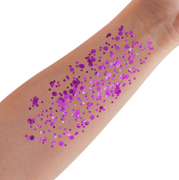 Chunky Confetti Glitter Gel - Neon Purple