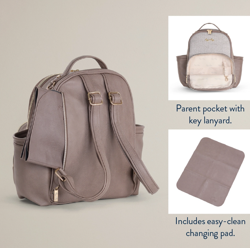 *Itzy Mini Plus Backpack Vanilla Latte