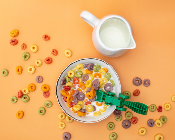 Constructive Eating - Green Tractor Untensils Set