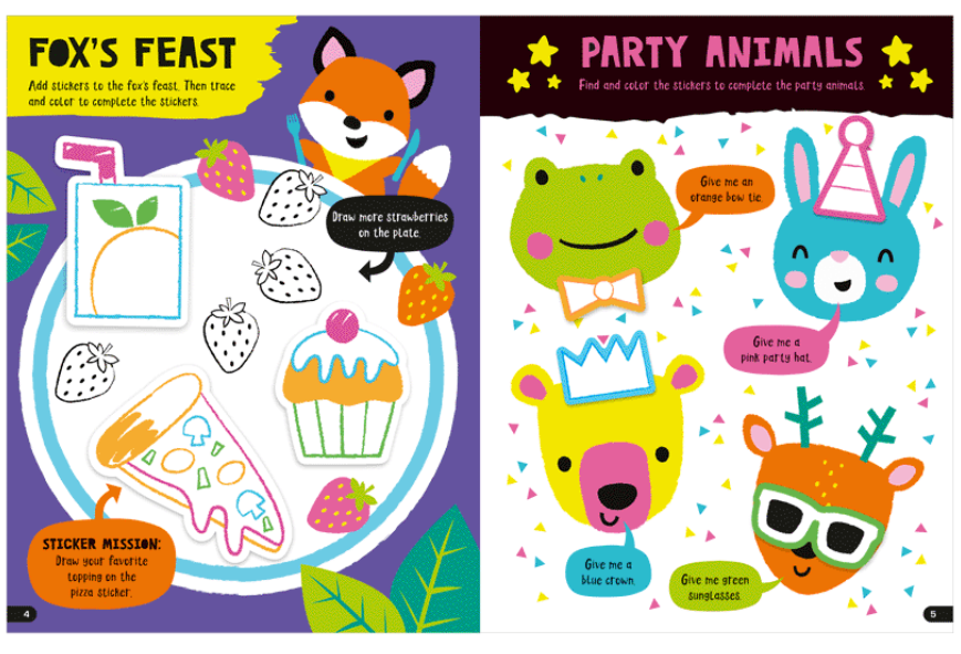 *MAKE-YOUR-OWN STICKERS AMAZING ANIMALS ACTIVITY BO