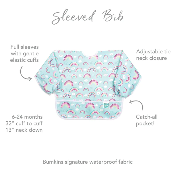 Sleeved Bib- Rainbow