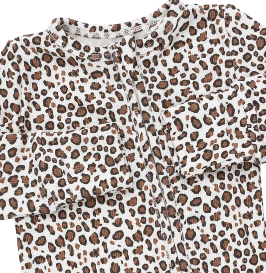 Leopard Rib - Convertible Romper
