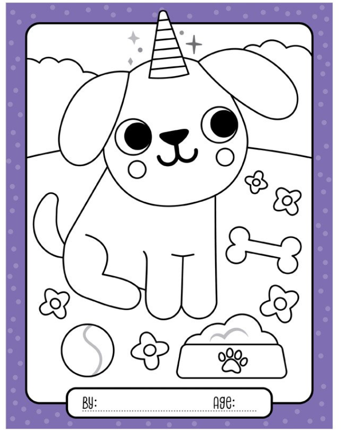 STICKY NOTES CUTIECORNS COLORING BOOK