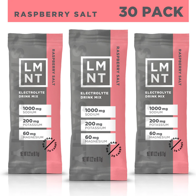 LMNT Recharge Raspberry Salt - Elegant Mommy